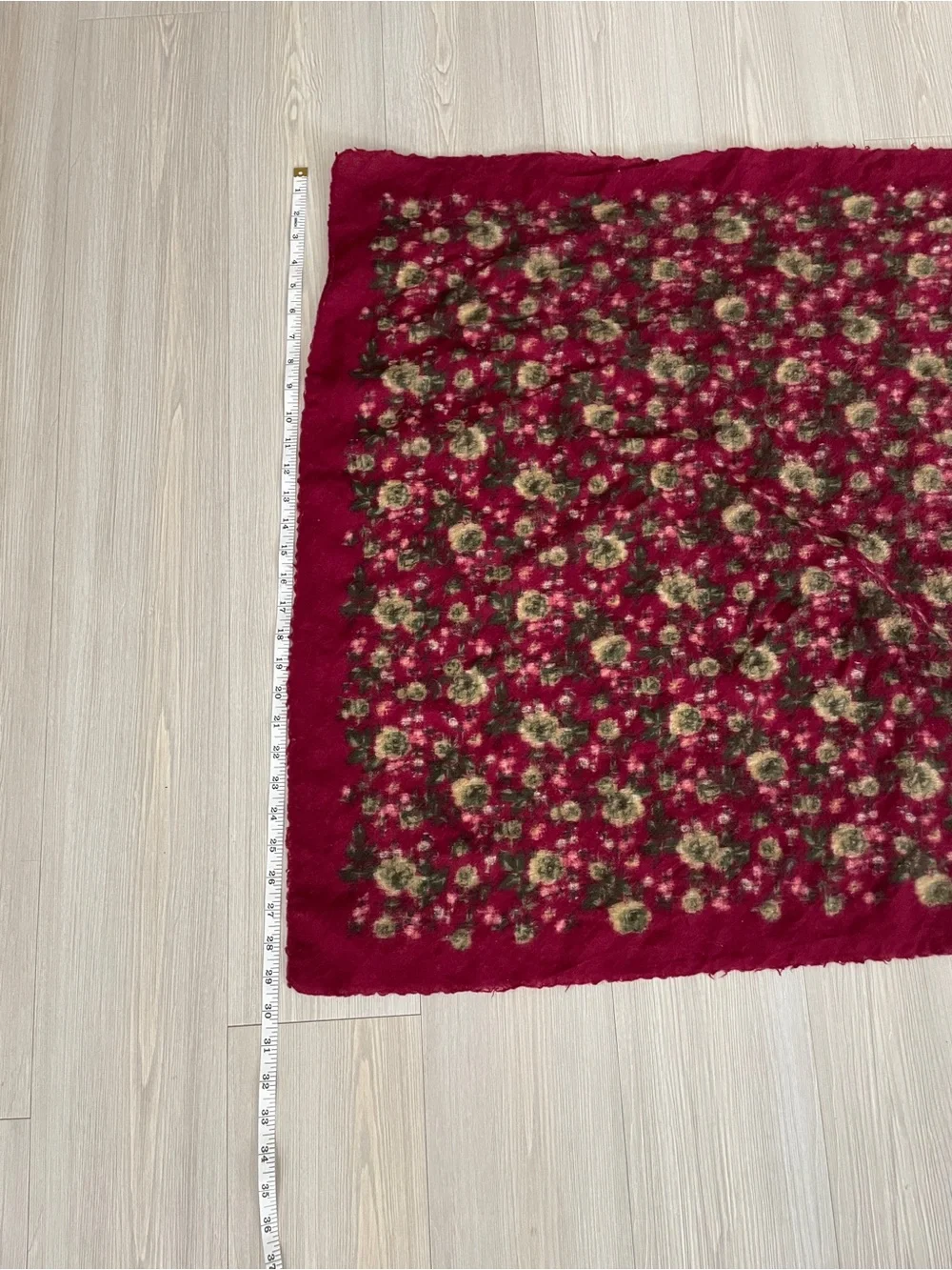 Floral Burgundy Women's Scarf - Elegant Print